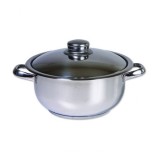 Oala inox cu capac ZLN-7253, COCINERA, diametru 24 cm, capacitate 6 L, Floria
