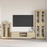 Cumpara ieftin Set comoda TV FLORIN 3 buc. 150 x 39 x 30 cm Stejar Sonoma