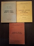 MATEMATICI SPECIALE APLICATE IN ECONOMIE - 3 VOLUME - I. SACUIU, V. BURLACU