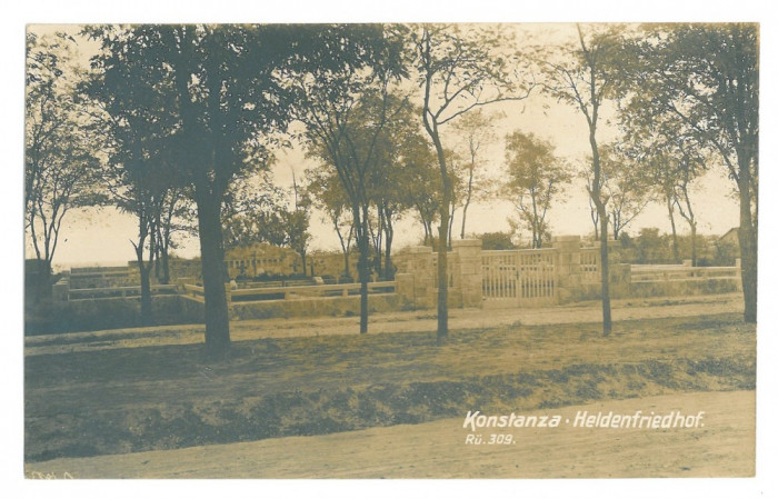 4358 - CONSTANTA, Cemetery, Romania - old postcard, real PHOTO - unused