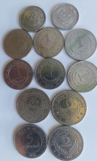 lot monede Nicaragua 12 buc,4 buc 5 cordobas,6 buc 1 cordoba, 2 buc 50 centavos foto