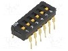 Intrerupator DIP, 2 pozitii, montare THT, 6 sectiuni, OMRON OCB - A6D-6100
