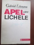 Apel catre lichele-Gabriel Liiceanu, Humanitas