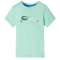 Tricou pentru copii cu m&acirc;neci scurte verde deschis 128 12092