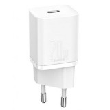 Incarcator retea Speed Mini, Quick Charge 20W, 1 x USB Type-C 5V/3.0A, alb, Baseus