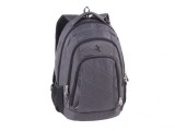 Ghiozdan pentru scoala cu 5 compartimente, model Gray Twill,43x32x20 cm
