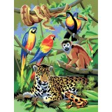 Prima mea pictura pe numere junior mica - Jungla, Jad