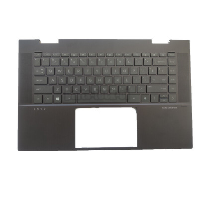 Carcasa superioara cu tastatura palmrest Laptop, HP, Envy 15-ES, 15M-ES, 15-EU, 15M-EU, M50067-A31, M50067-001, M45489-B31, M45489-001, iluminata, lay foto
