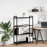 VidaXL Bibliotecă Stejar negru 80 x 30 x 118 cm Lemn compozit