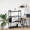 vidaXL Bibliotecă Stejar negru 80 x 30 x 118 cm Lemn compozit