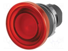 Comutator EAO acţionat prin apăsare 22mm roşu IP65 Poz.i stab 1