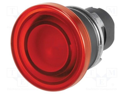 Comutator EAO acţionat prin apăsare 22mm roşu IP65 Poz.i stab 1 foto