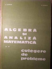 ALGEBRA SI ANALIZA MATEMATICA. CULEGERE DE PROBLEME VOL.2-D. FLONDOR, N. DONCIU-263398