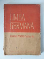 Limba germana Manual pentru clasa a VI-a, Bucuresti 1961