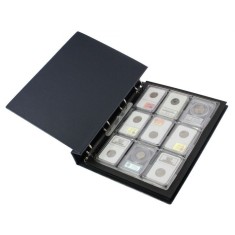 Set 2 folii blister A4 pentru 18 monede in capsule slabs