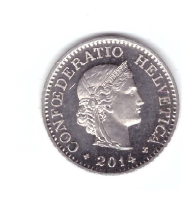 Mondea Elvetia 10 rappen 2014, stare foarte buna, curata, cu luciu foto