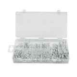 Trusa agrafe de siguranta si splinturi 260 piese, splinturi 1.6x25-4x60 mm si agrafe 3/32x1-3/16 pana la 5/32x2-5/16