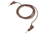 Cablu de conectare cu mufă banană 4 mm, 32A, 2 m