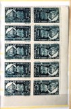 ROMANIA 1948 - 75 ani Fabrica de timbre - bloc 6 serii Tete-Beche MNH** LP 227 a