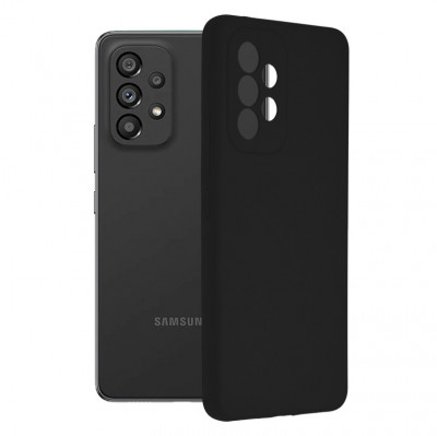 Husa pentru Samsung Galaxy A53 5G, Techsuit Soft Edge Silicone, Black foto