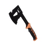 Topor Multifunctional Din Otel, Maner Portocaliu, Husa Negru, 28 cm