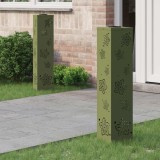 vidaXL Lumină LED Solară pentru Alei 2 pcs Verde măsliniu 879747