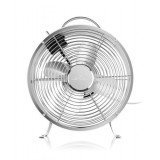 Ventilator de podea ETA Ringo, 25 W, 26 cm, 2 viteze, comutator on/off, 49 dB, cablu 1.5 m, metal, Silver