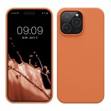Husa Kwmobile pentru Apple iPhone 14 Pro Max, Portocaliu, Silicon, KWM000016NL031C, Carcasa