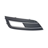 Grila spoiler Audi A4/S4 (B8), 11.2011-2016, Stanga, 8K0807681K01C, 13D127-1 insertie crom, cu gaura proiector Kft Auto