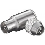 Conector coaxial antena metalic, Goobay 11488
