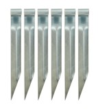 Set 6 Ancore Fixare Trambulina Leagan Poarta Otel 35 cm