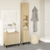 VidaXL Dulap de baie, stejar sonoma, 30x30x190 cm, lemn prelucrat 847388