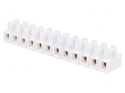 Conector terminal cu șurub 4mm2 400V 32A alb foto