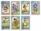 Mongolia - Ziua copiilor, 1977 - serie obliterata