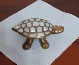 Caseta bijuterii din alama_broasca testoasa_manufactura