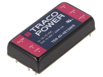 Convertor DC/DC 40W 18-75V 15V 2666mA foto