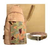 Set cadou rucsac si curea din pluta premium