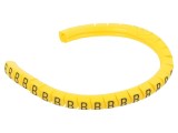 Markere Marcaj PVC Galben PARTEX PA-02003PV40.B pentru Cabluri 1.3-3mm 250 buc UL94-V0