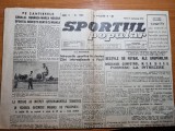 Sportul popular 23 septembrie 1949-hipism,motociclism,handball,canotaj,fotbal