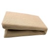 Husa Pat Frotir cu Elastic Jerry, Bej, Bumbac 100%, Protectie Saltea, Fabricat in Romania