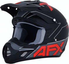 Casca Cross/ATV AFX FX-17 Negru Mat-Rosu S Cod Produs: MX_NEW 01106484PE foto
