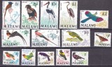 Malawi 1968 fauna pasari MI 92-105 MNH