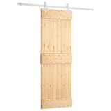 Cumpara ieftin Usa glisanta cu set de feronerie 70x210 cm, lemn masiv de pin