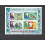 ZAIR 1979 EXPEDITIA PE FLUVIUL ZAIR FAUNA PASARI ELEFANTI