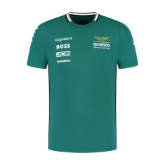 Aston Martin tricou de bărbați official Teamline Replica green F1 Team 2025 - M