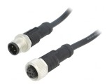Cablu Senzori Automatizări 4PIN M12-M12 1m