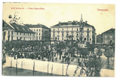 5313 - TIMISOARA, Market, Romania - old postcard - used - 1908 foto
