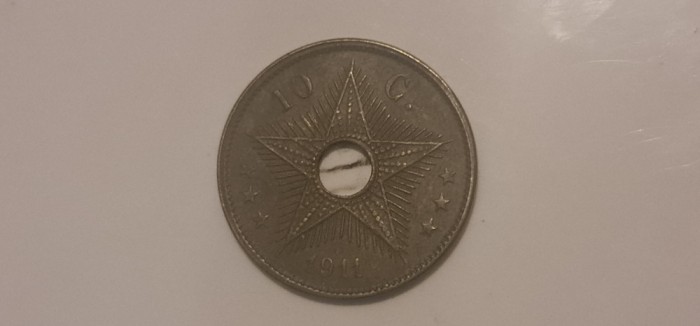 Congo Belgian - 10 cent 1911