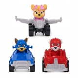 Patrula Catelusilor Pup Squad Set Cadou 3 Masinute Mighty Movie Chase, Skye, Marshall - Jucarii Spatiale