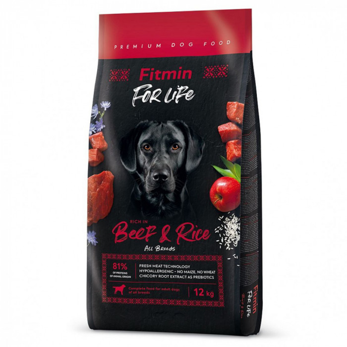 Fitmin dog For Life Beef &amp;amp; Rice 12 kg